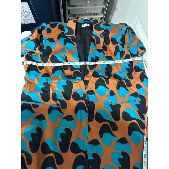 Terea Women's Catalina Blazer Adobe Cell Print size XXL NWT - Picture 5 of 8